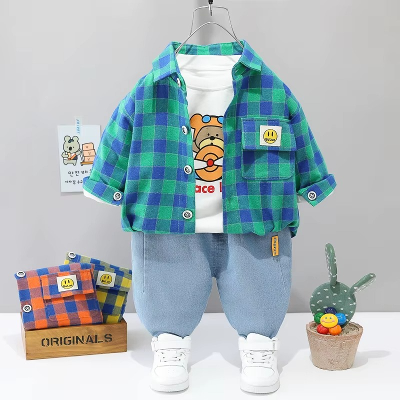 Toddler & Adventure - 3-Piece Clothing Kit Red Baseball Bear