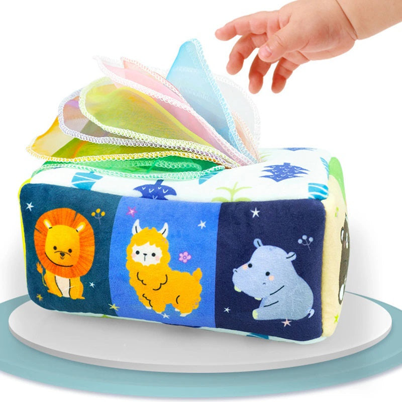 Handkerchiefs from a box - Handkerchief box for kids