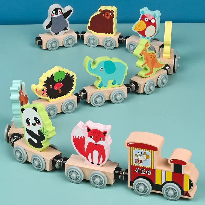 Colors & Shapes - Wood Train Toys