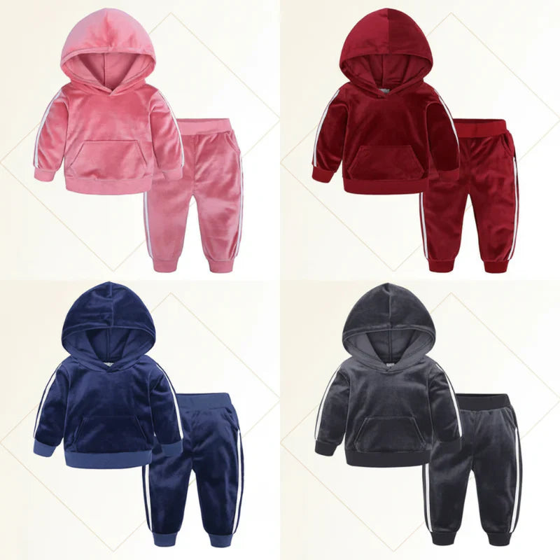 Children Tales – Warm & Comfortable – Velvet Tracksuit for Kids