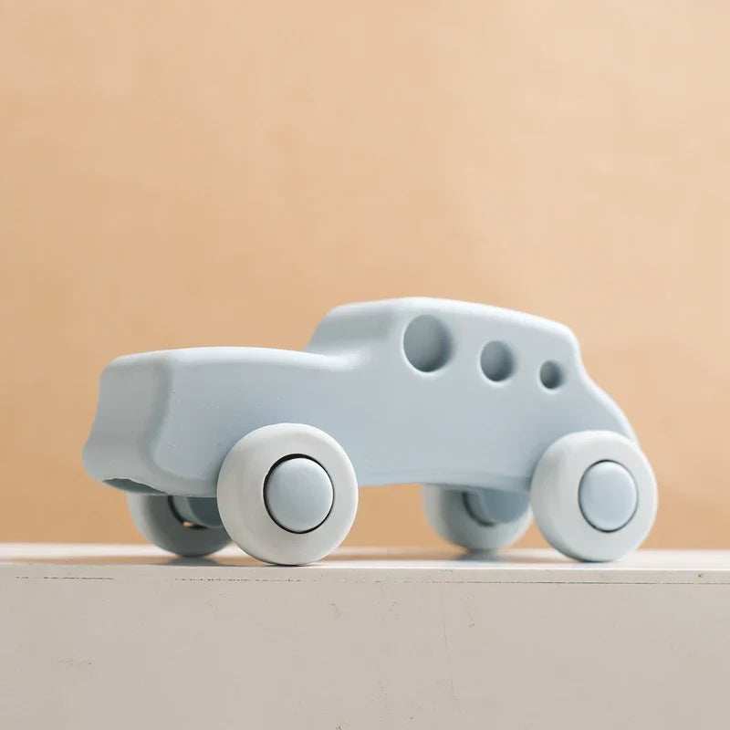 Rolling & Biting - Silicone Vehicle Toys