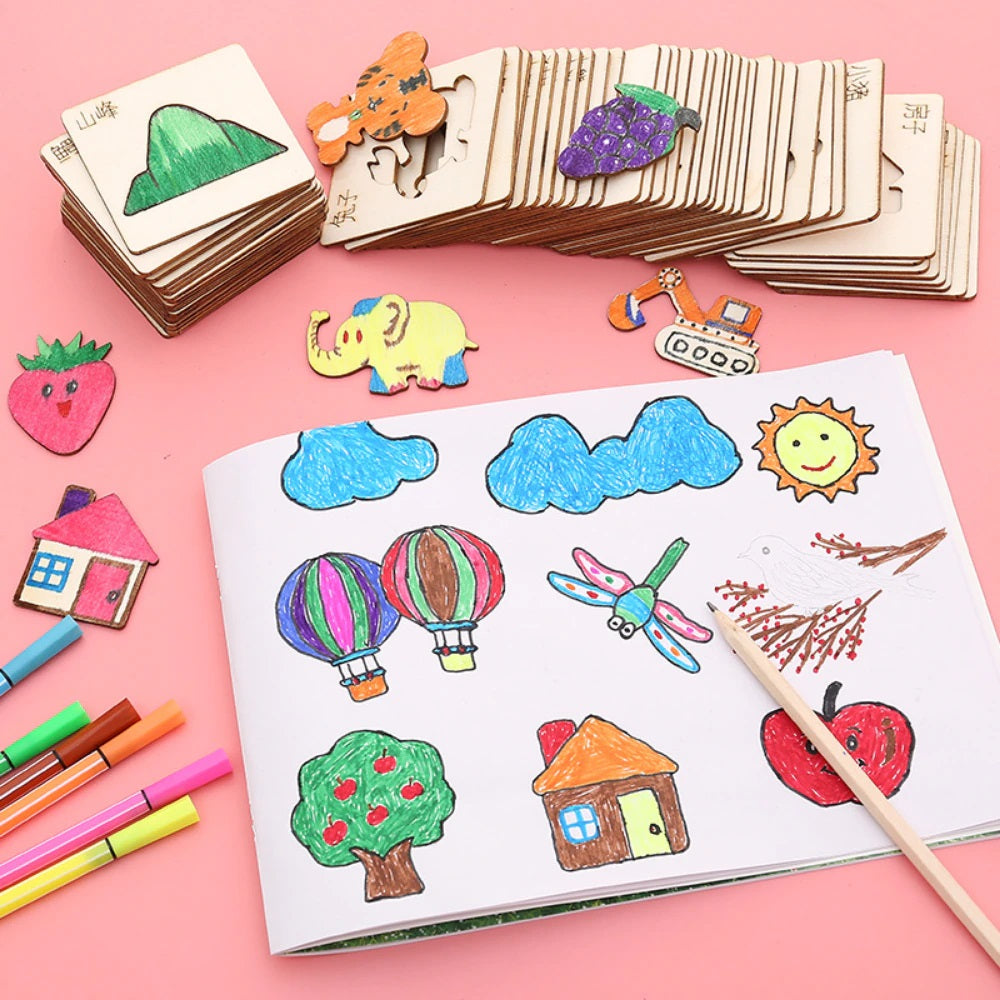 Makes drawing easier - Shape cards