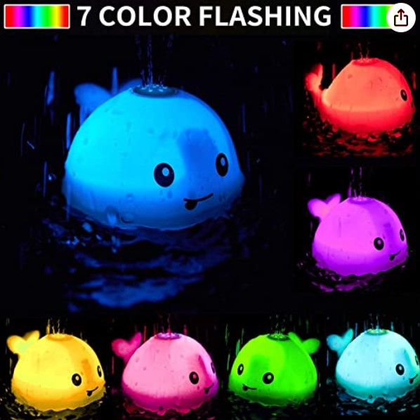 Lovely colour-changing bath toy - Bath Whale