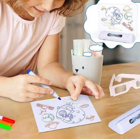 Glowing art - Illuminating 3D drawing board