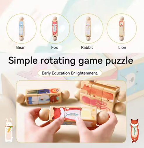 Spin and learn - Rotating kids's puzzle