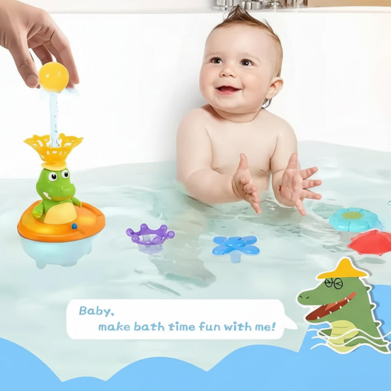 Interactive & Water Play – Crocodile Fountain Bath Toys