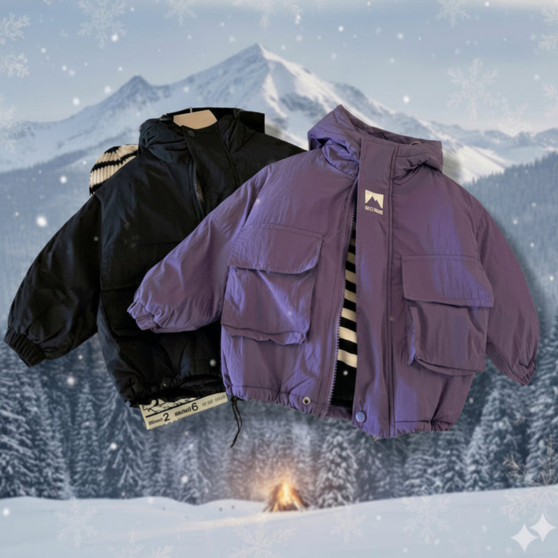 Windproof & Water-repellent – Children's Windbreaker with Hood