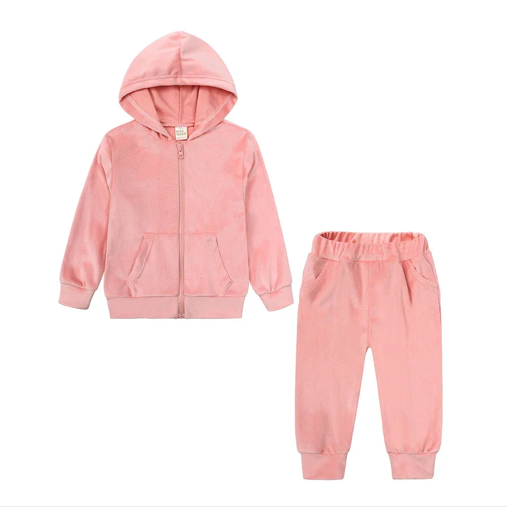 Children Tales – Warm & Comfortable – Velvet Tracksuit for Kids