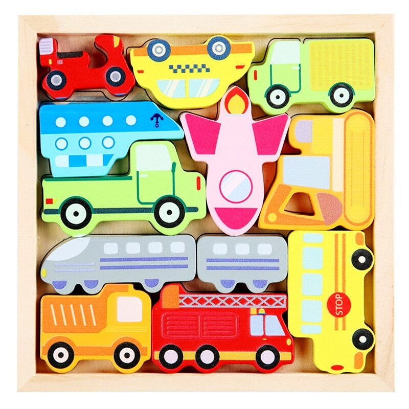 What fits the frame shapes? - Shape puzzle (2+1 FREE)