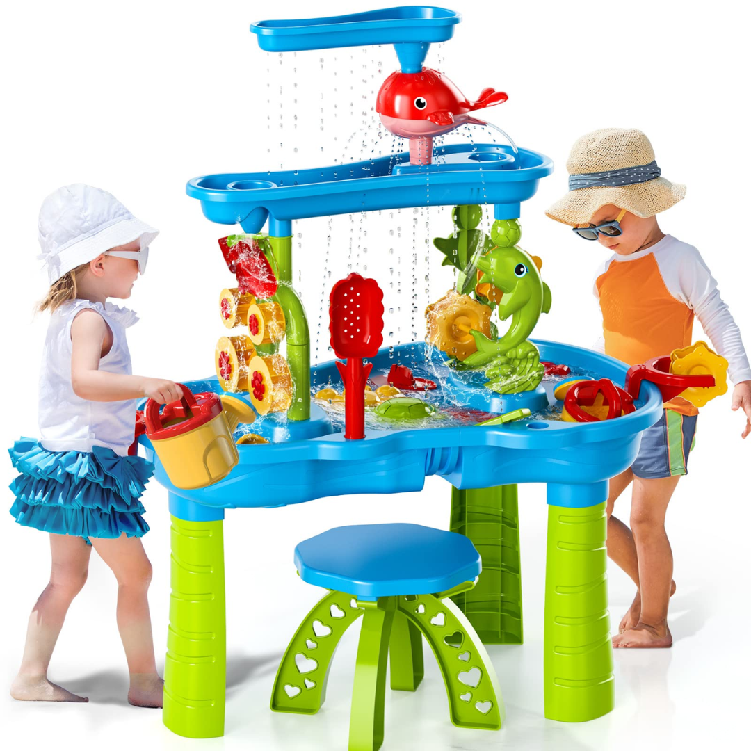 AquaPlay – Summer Play & Discovery - 3-Layer Sand and Water Play Table