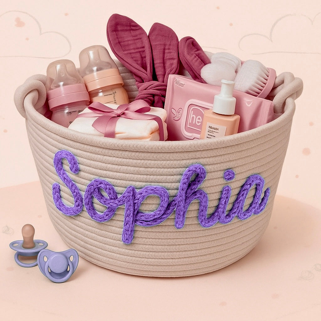 Cute & Personal – Custom Diaper Basket