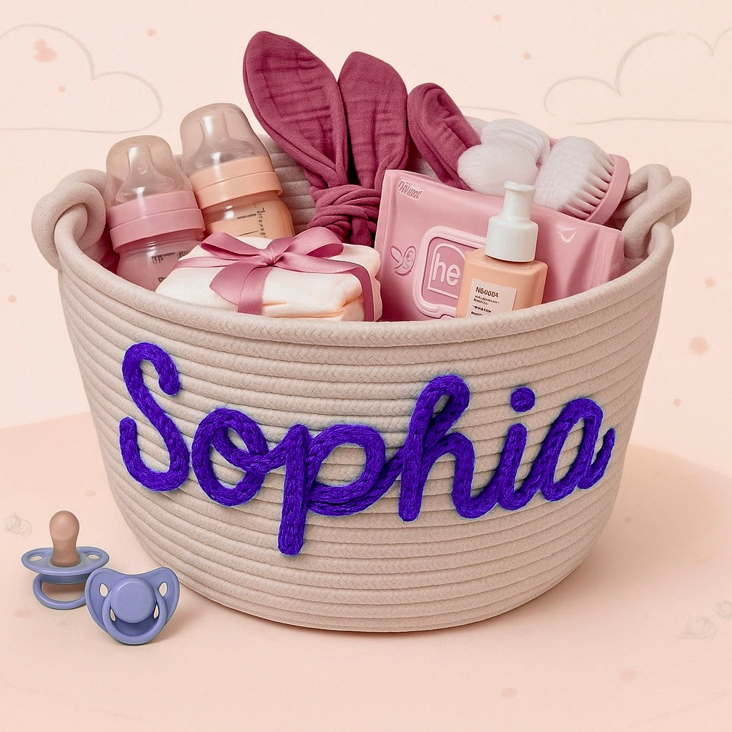 Cute & Personal – Custom Diaper Basket
