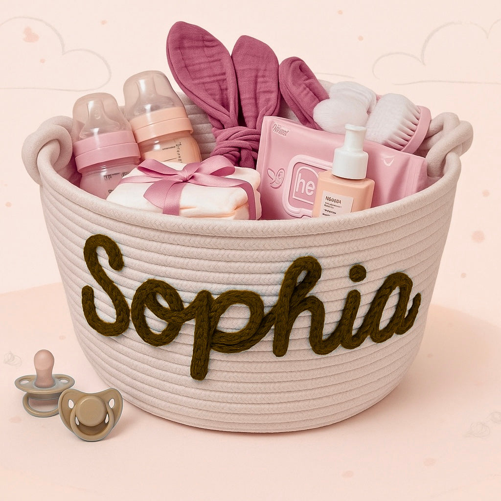 Cute & Personal – Custom Diaper Basket