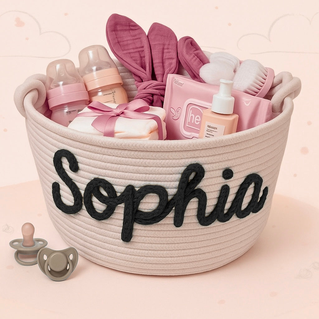Cute & Personal – Custom Diaper Basket
