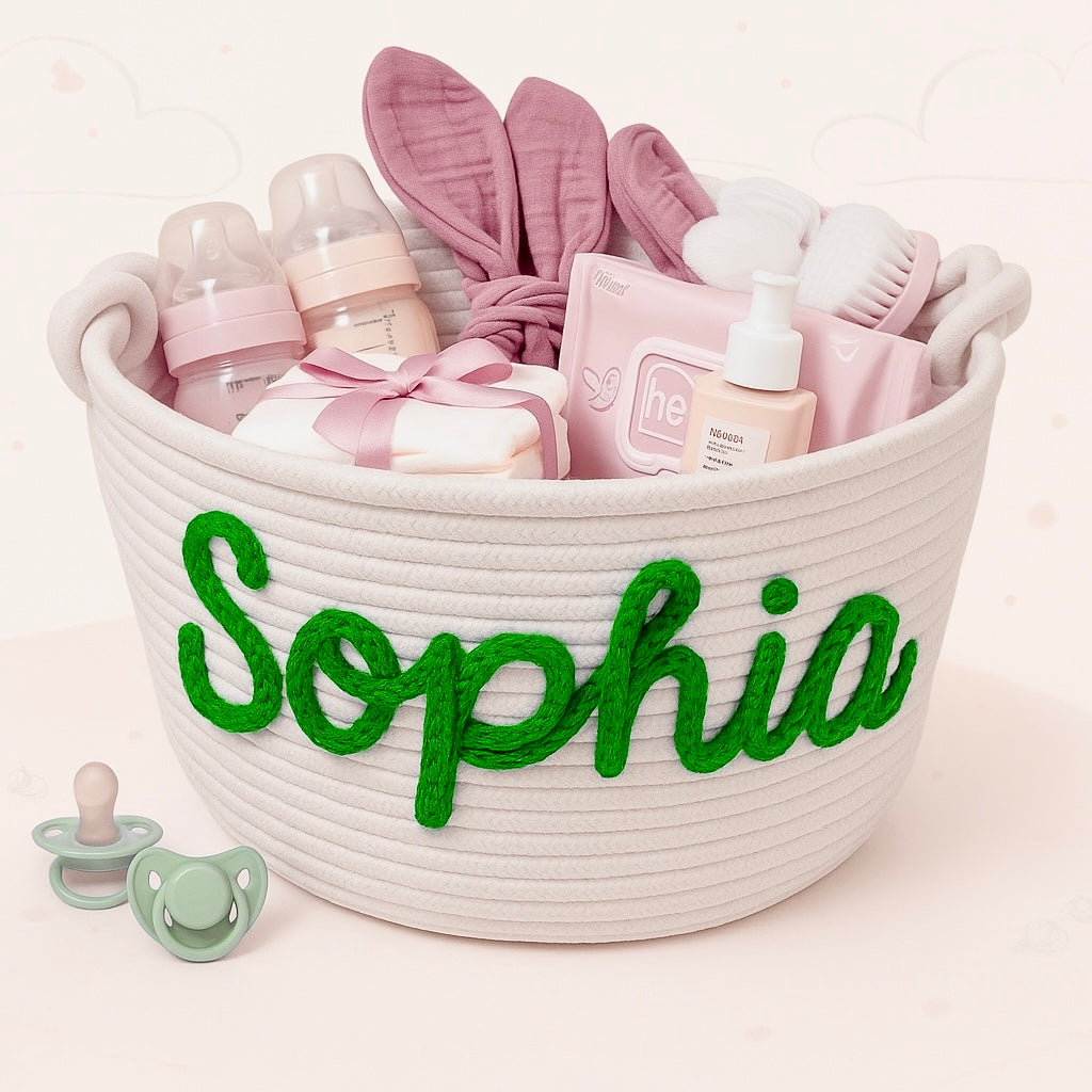 Cute & Personal – Custom Diaper Basket