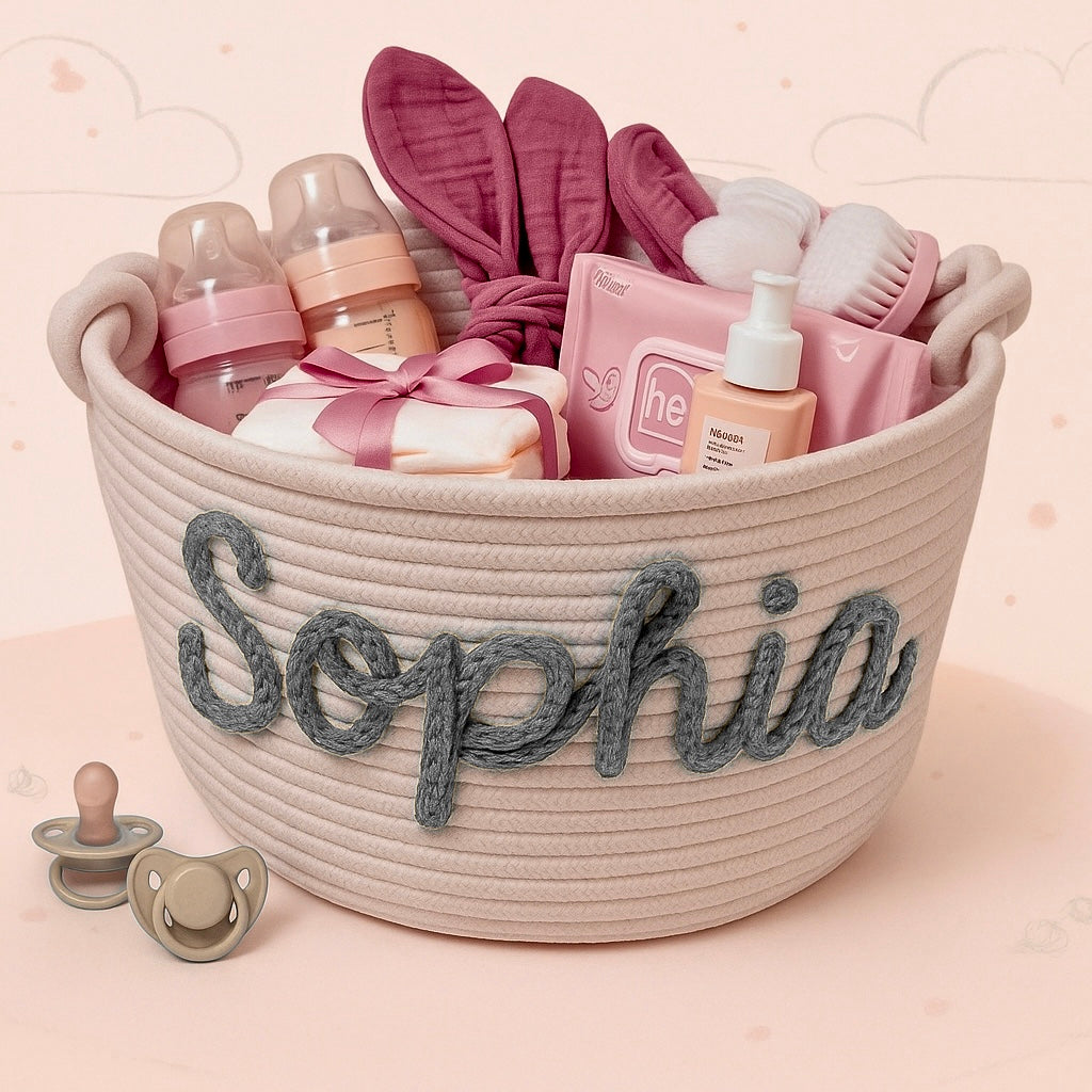 Cute & Personal – Custom Diaper Basket