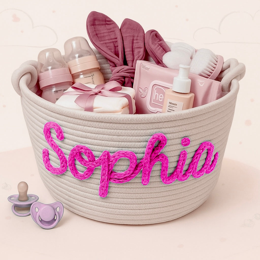Cute & Personal – Custom Diaper Basket