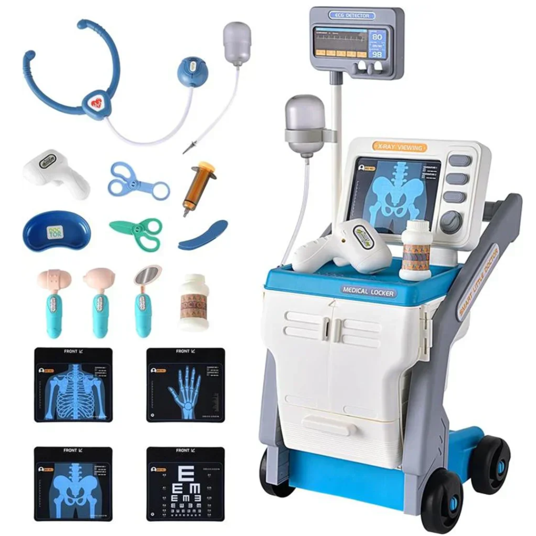 CarePlay – Educational & Imagination – Children's Doctor's Cart Play Set