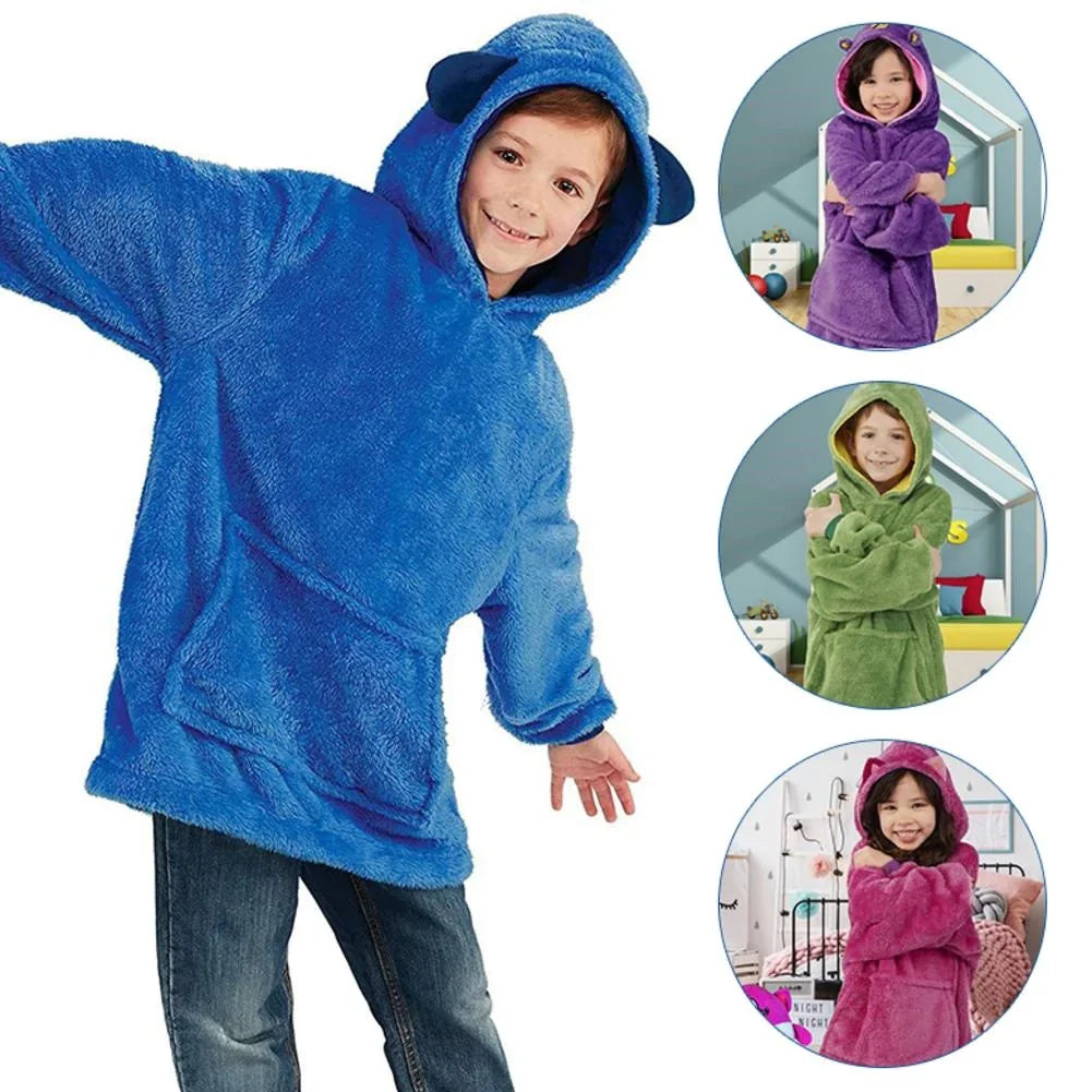 Hoodie and toy in one package - Warm kids's hoodie
