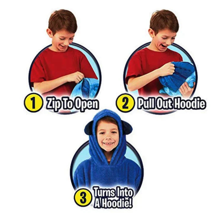 Hoodie and toy in one package - Warm kids's hoodie