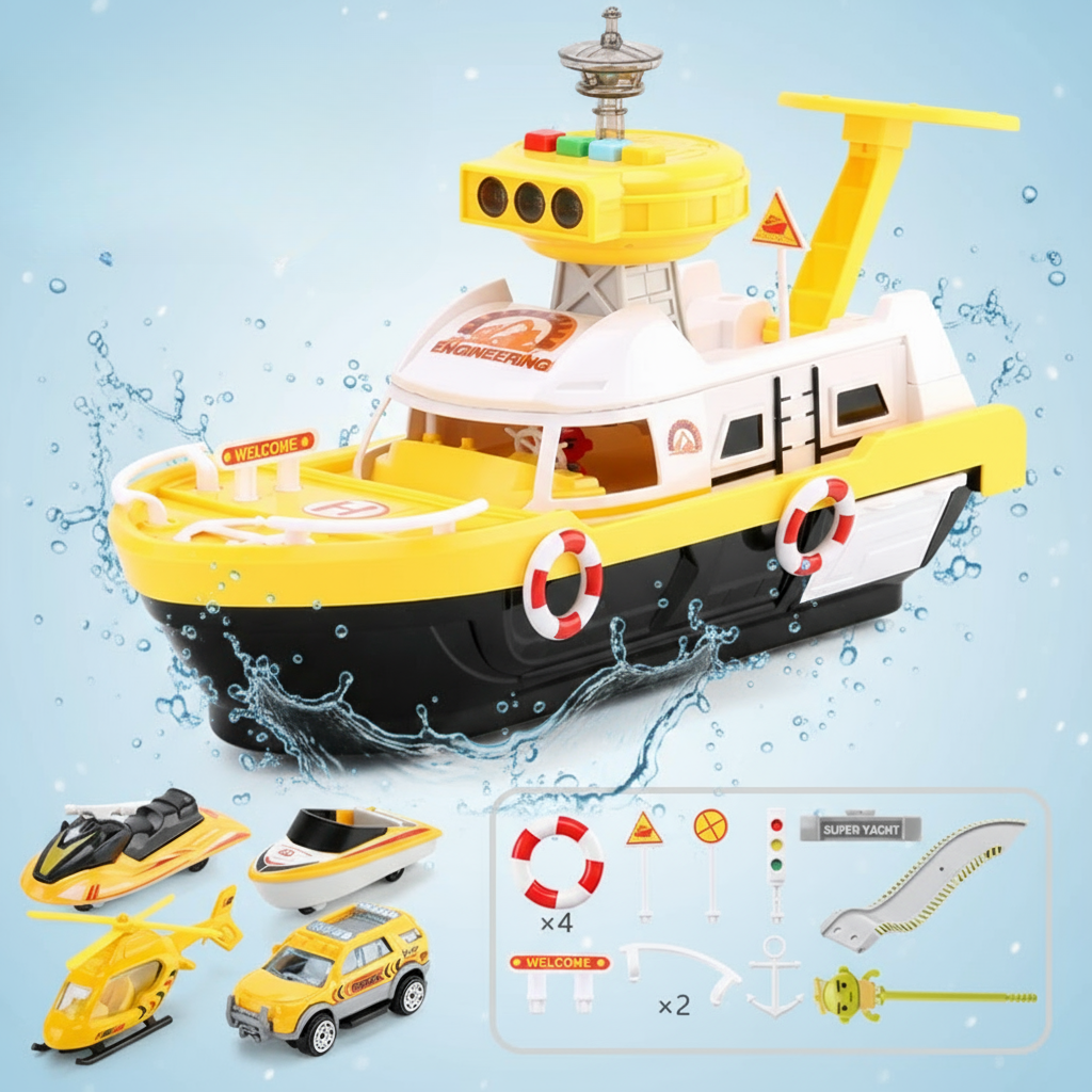 Musical & Interactive – Plaything Boat with Light & Sound
