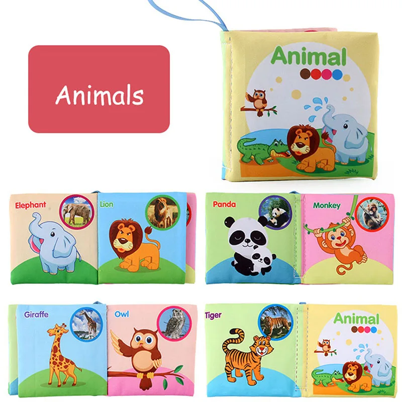 Soft Tail Play - Sensory Animals Baby Booklet