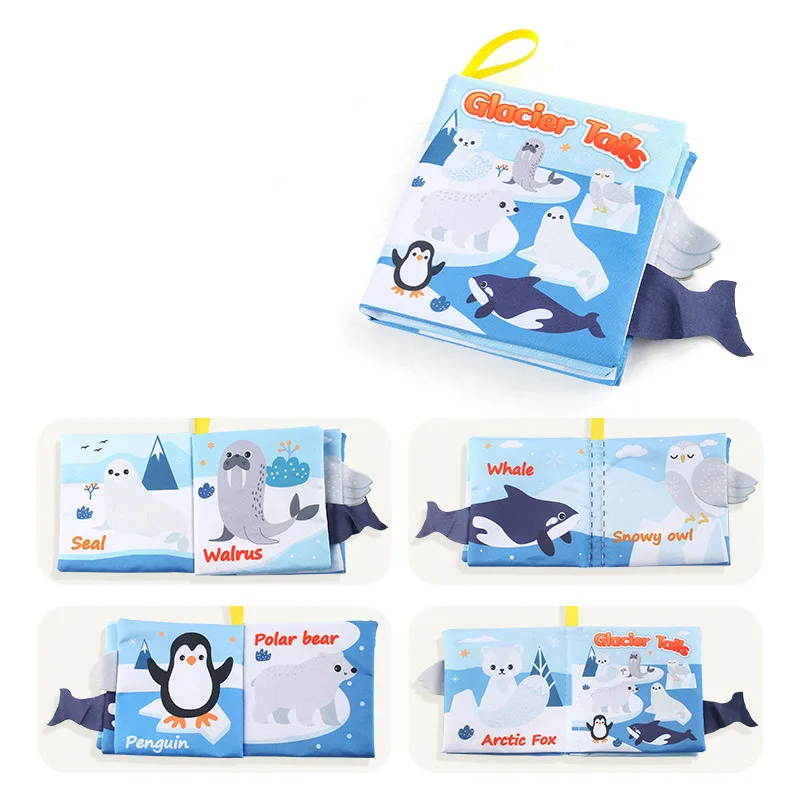 Soft Tail Play - Sensory Animals Baby Booklet