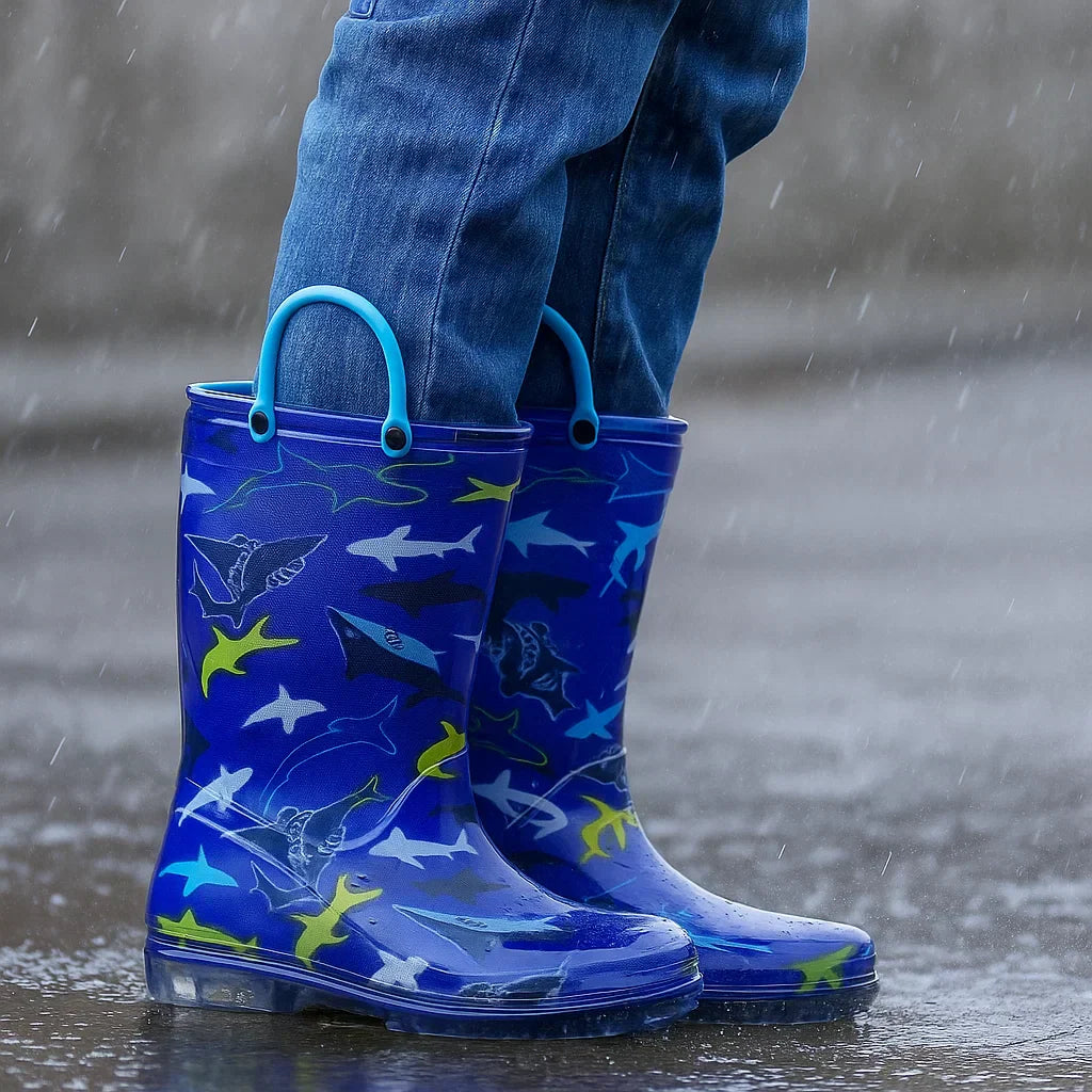 Easy & Waterproof – Rain Boots with Print & Loop