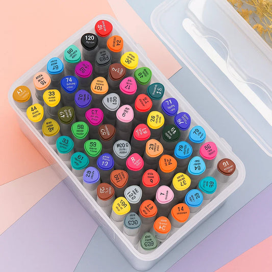 Double & Vibrant – Odorless & Washable School Markers