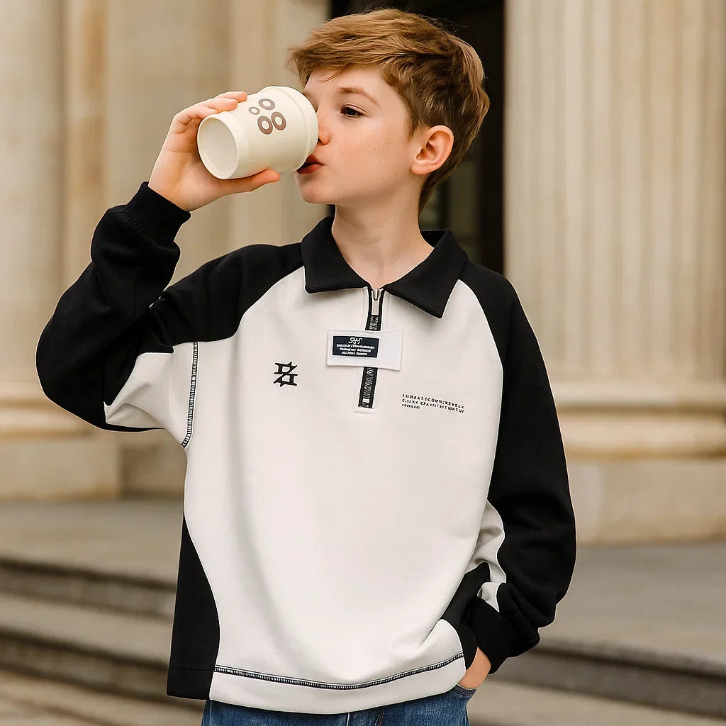 Playful & Classic – Cotton Sweater