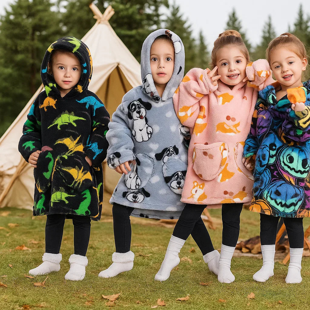 Cute and comfortable – Children's blanket with hood