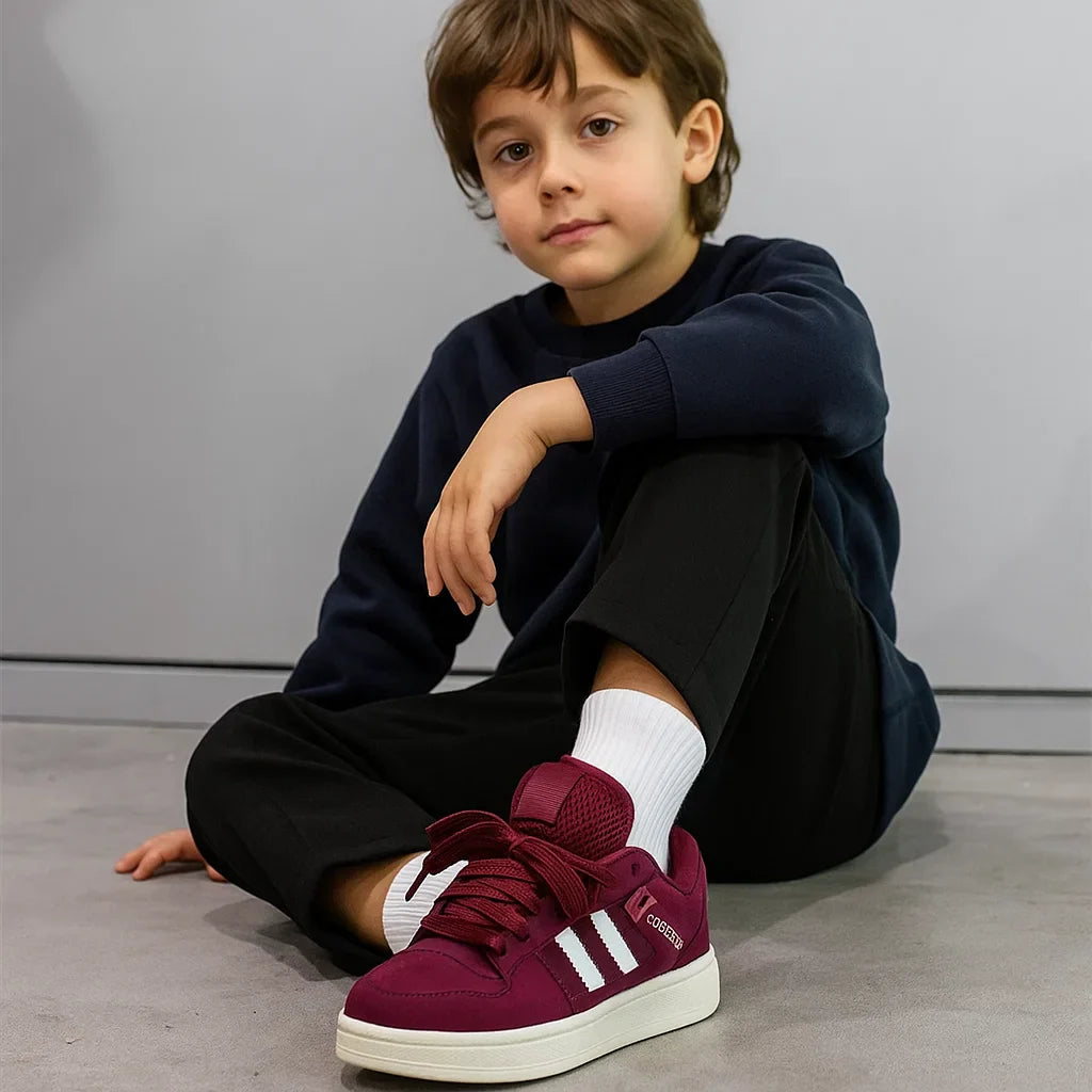 Fashionable and comfortable – burgundy sneakers