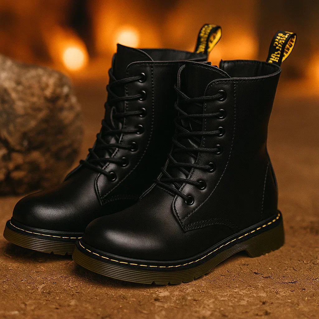 Strong & Comfortable – Lace-Up Combat Boots