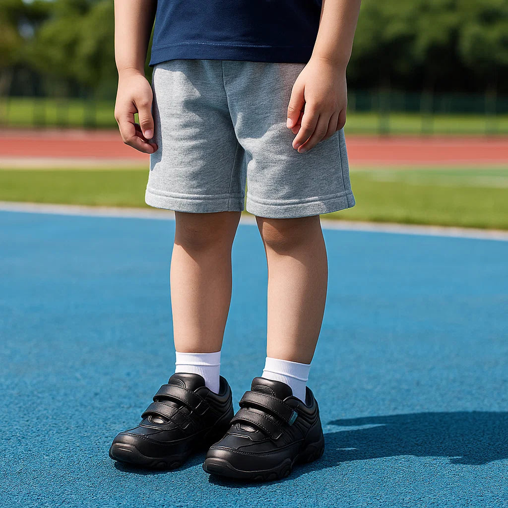 Light & Durable - Leather Sneakers with Velcro