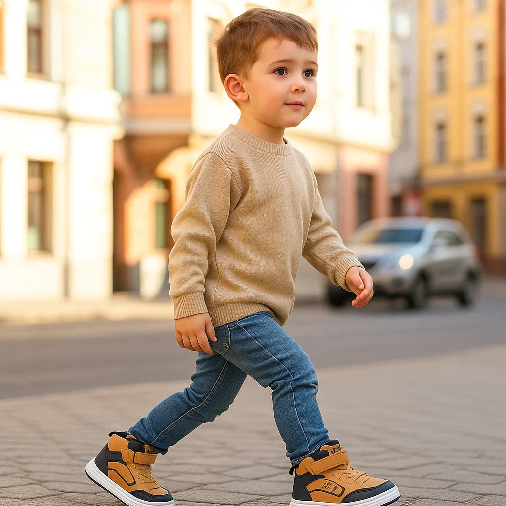 Comfortable & Flexible – High-Top Sneakers