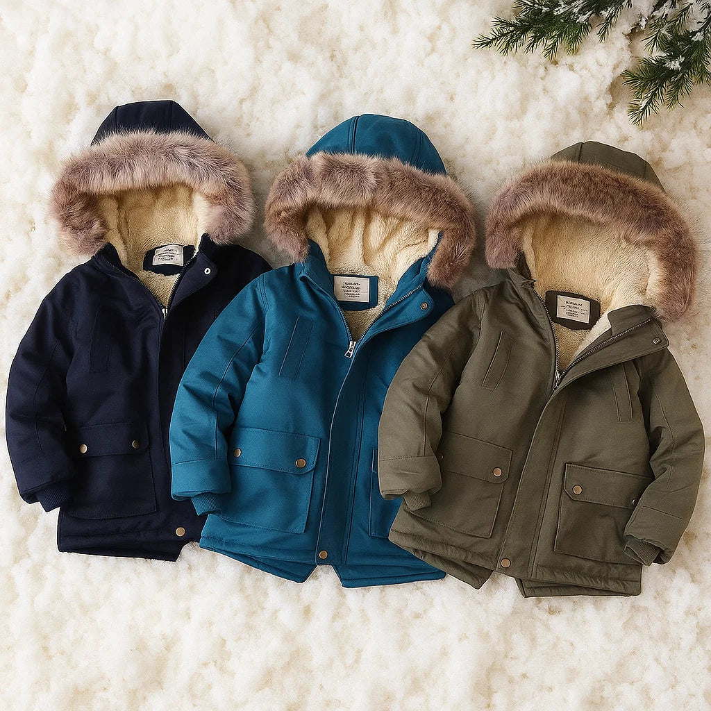 Elegant & Warm – Parka Winter Coat with Fur Collar
