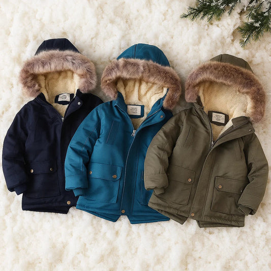 Elegant & Warm – Parka Winter Coat with Fur Collar