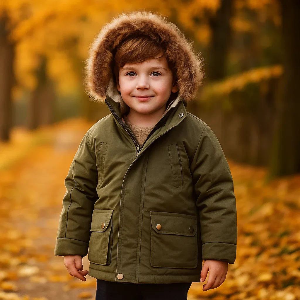 Elegant & Warm – Parka Winter Coat with Fur Collar