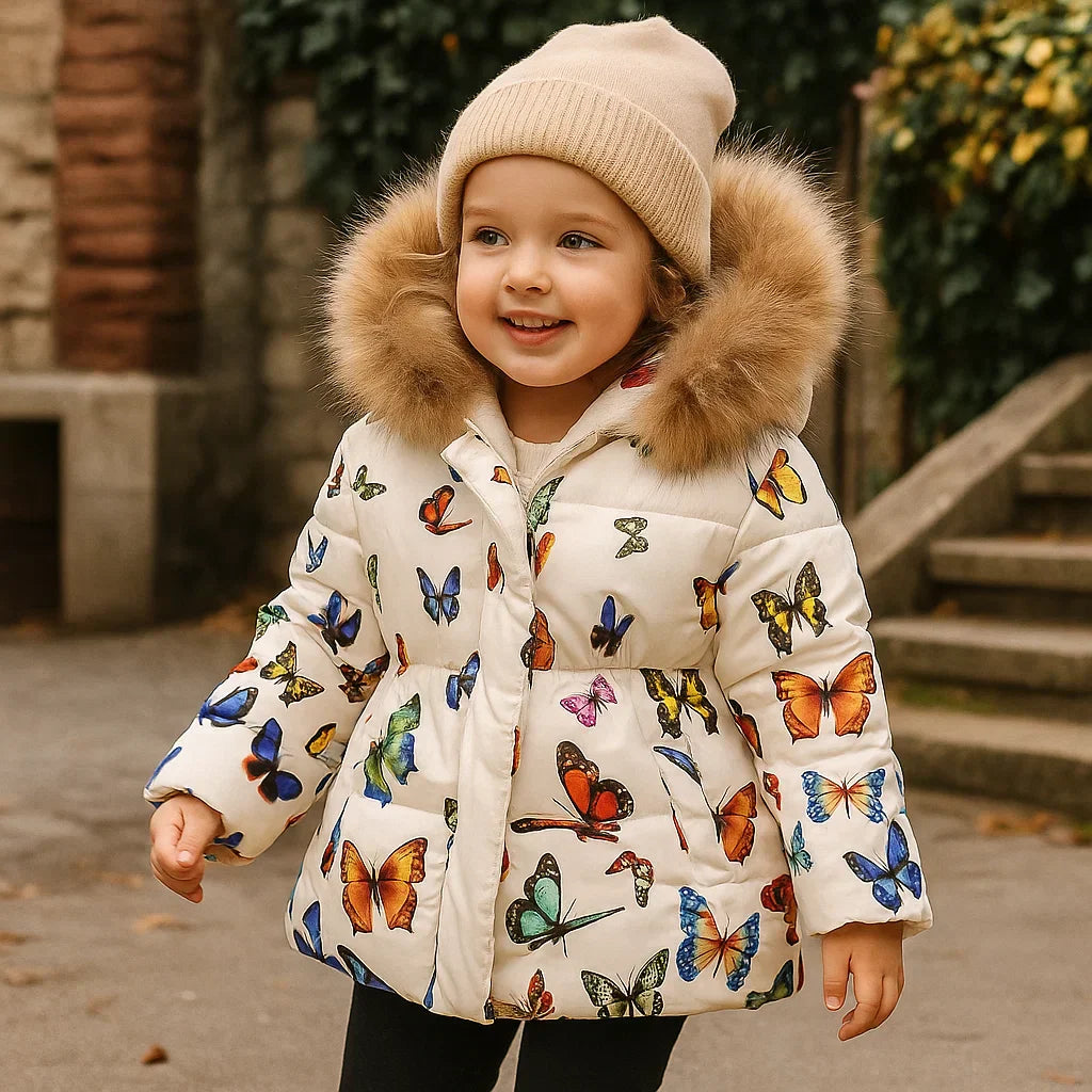 Elegant & Cozy – Quilted Winter Coat for Girls