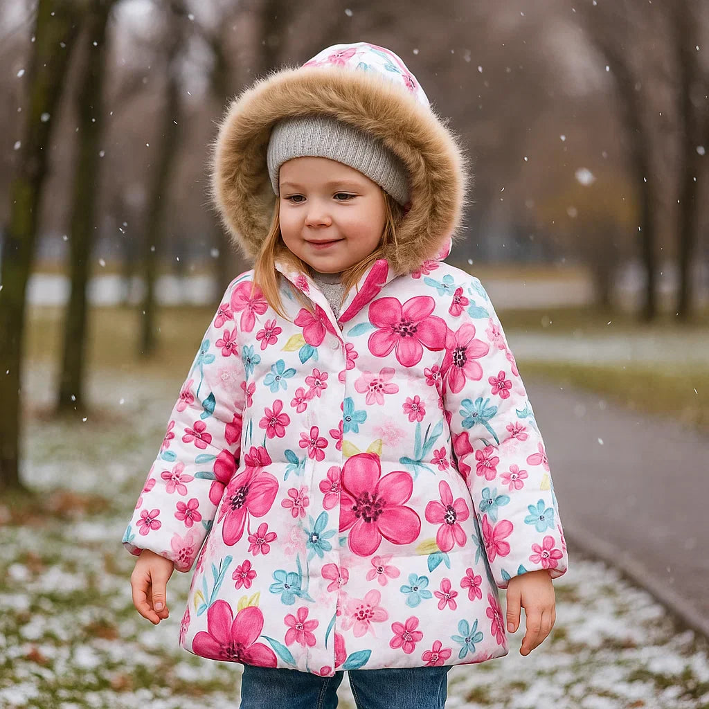Elegant & Cozy – Quilted Winter Coat for Girls