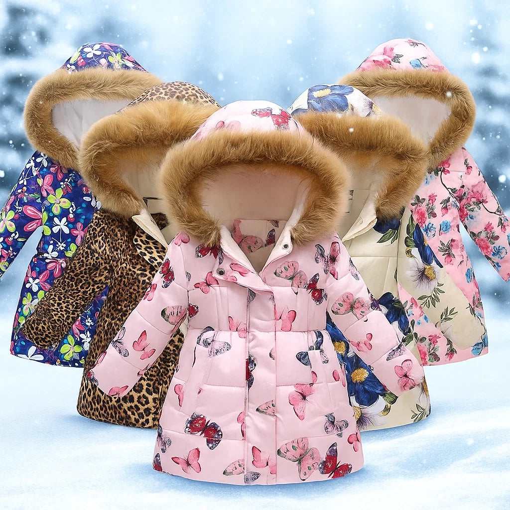 Elegant & Cozy – Quilted Winter Coat for Girls