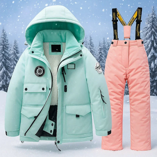 Breathable & Protective Waterproof – Ski Suit with Fleece Lining