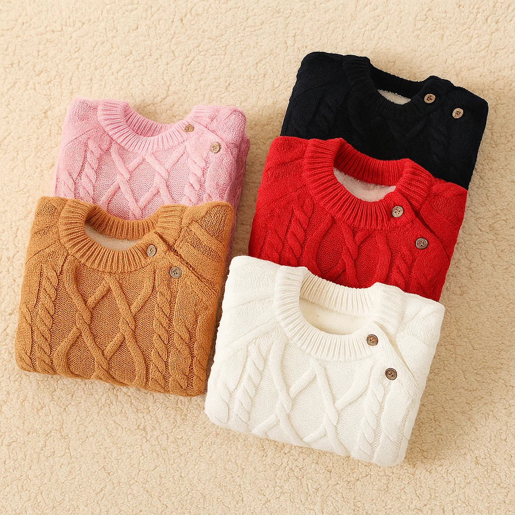 Cute & Cozy – Knitted Wool Winter Sweater