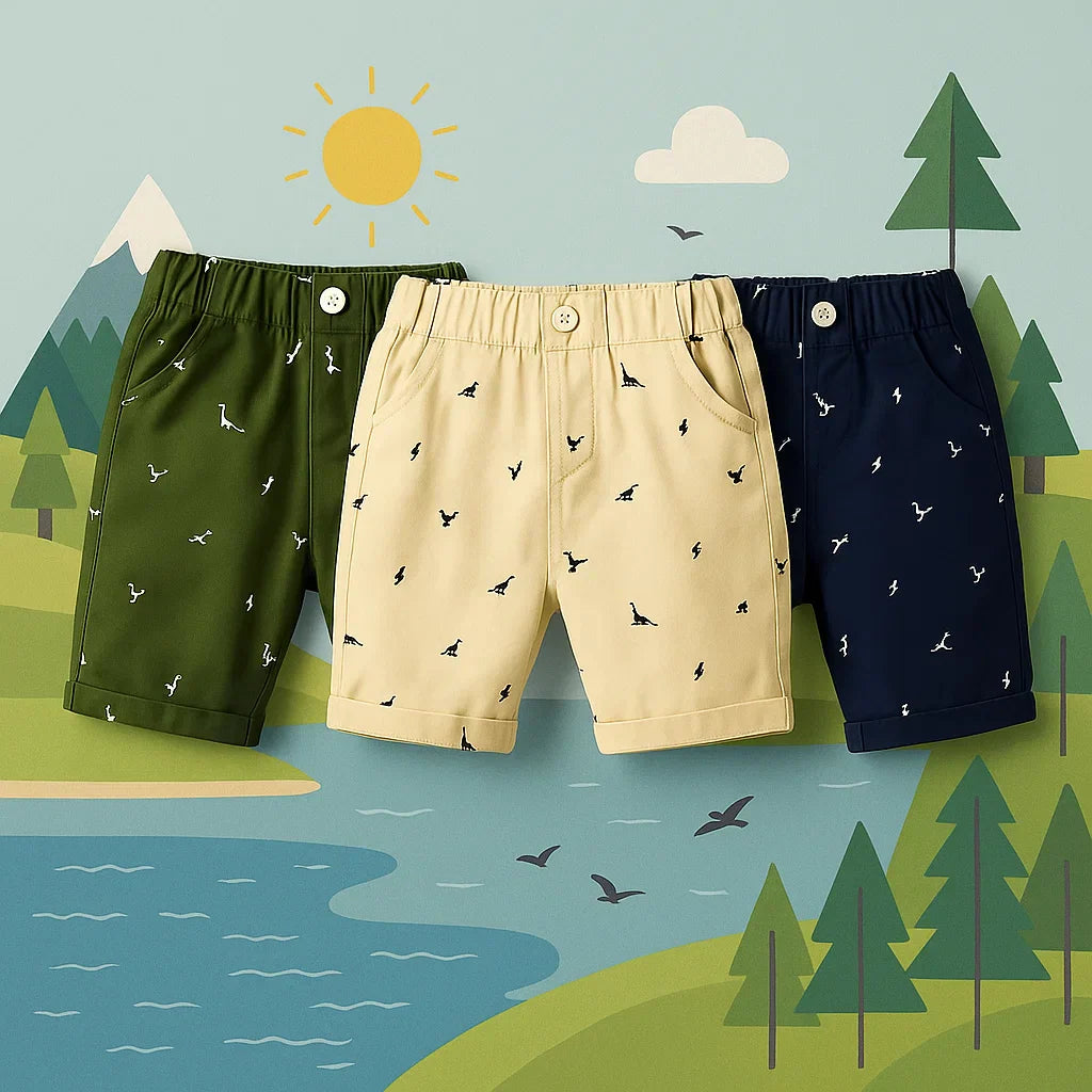 Fresh and comfortable – Shorts with Dino design