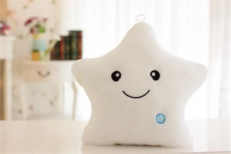 Star fun in bed - Luminous Stuffed Pillow