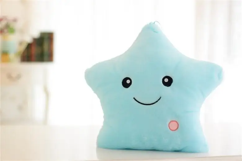Star fun in bed - Luminous Stuffed Pillow