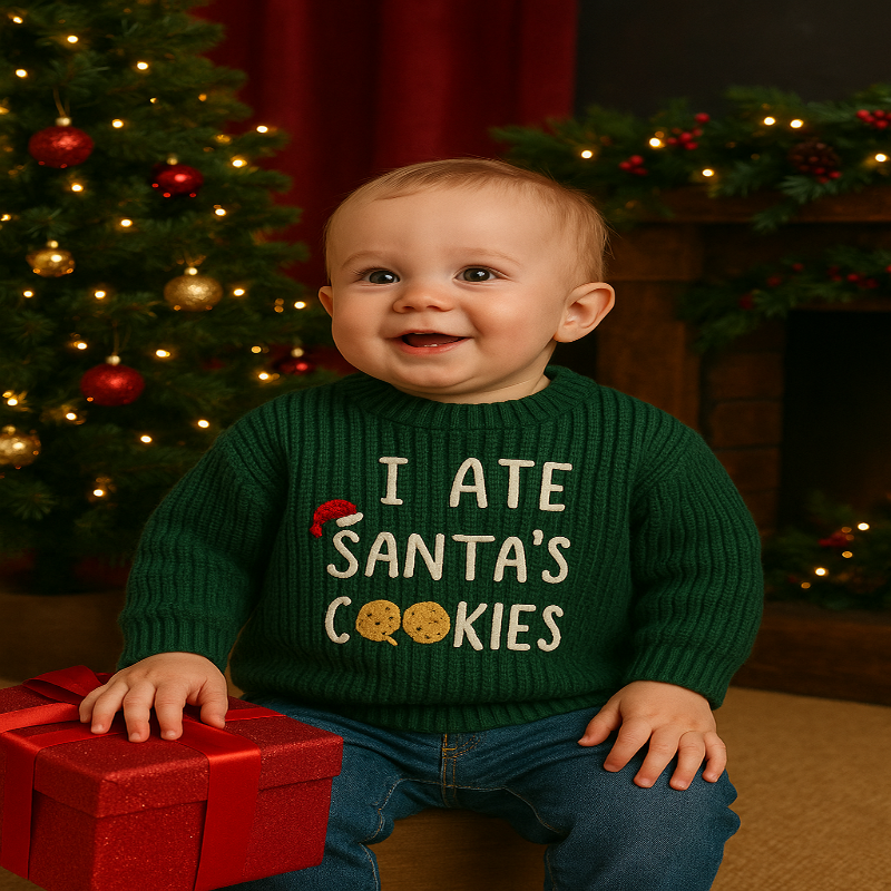 Cozy & Warm - Christmas sweater with text