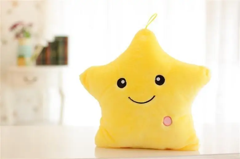 Star fun in bed - Luminous Stuffed Pillow