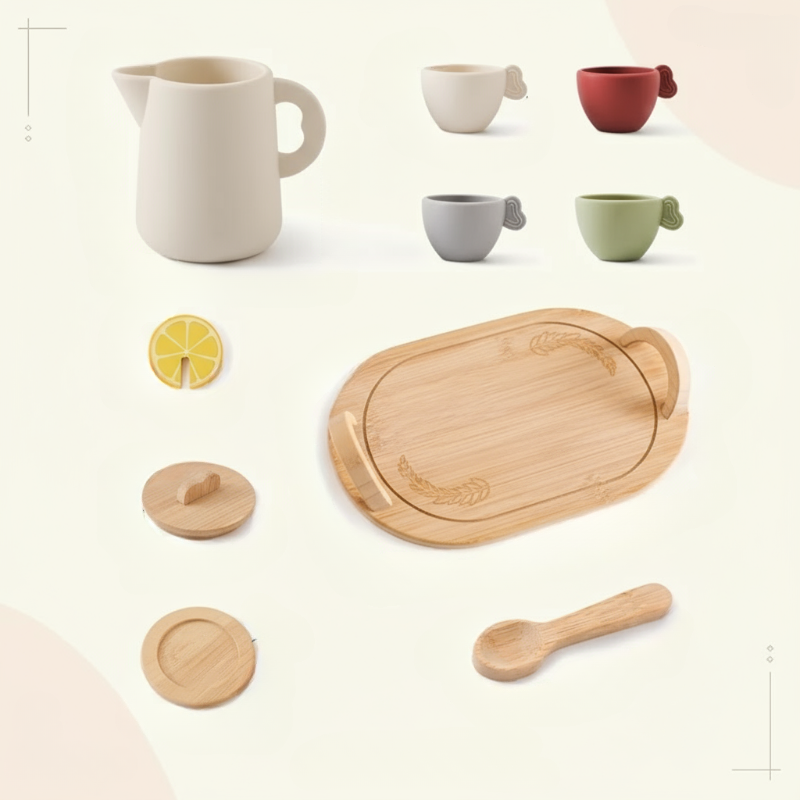 Play & Interactive – Wooden Tea Set for Children