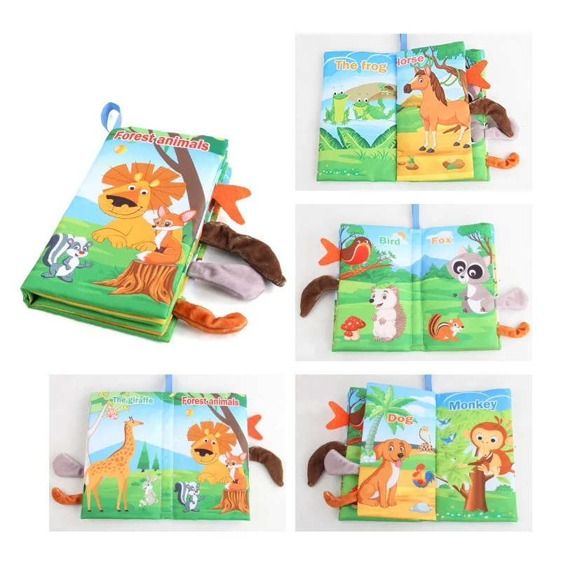 Soft Tail Play - Sensory Animals Baby Booklet